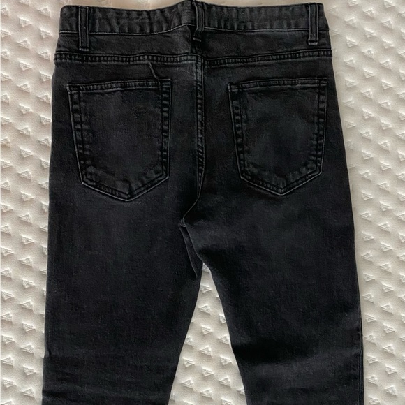 Forever 21 Men Skinny distressed Jeans Black - Picture 3 of 7